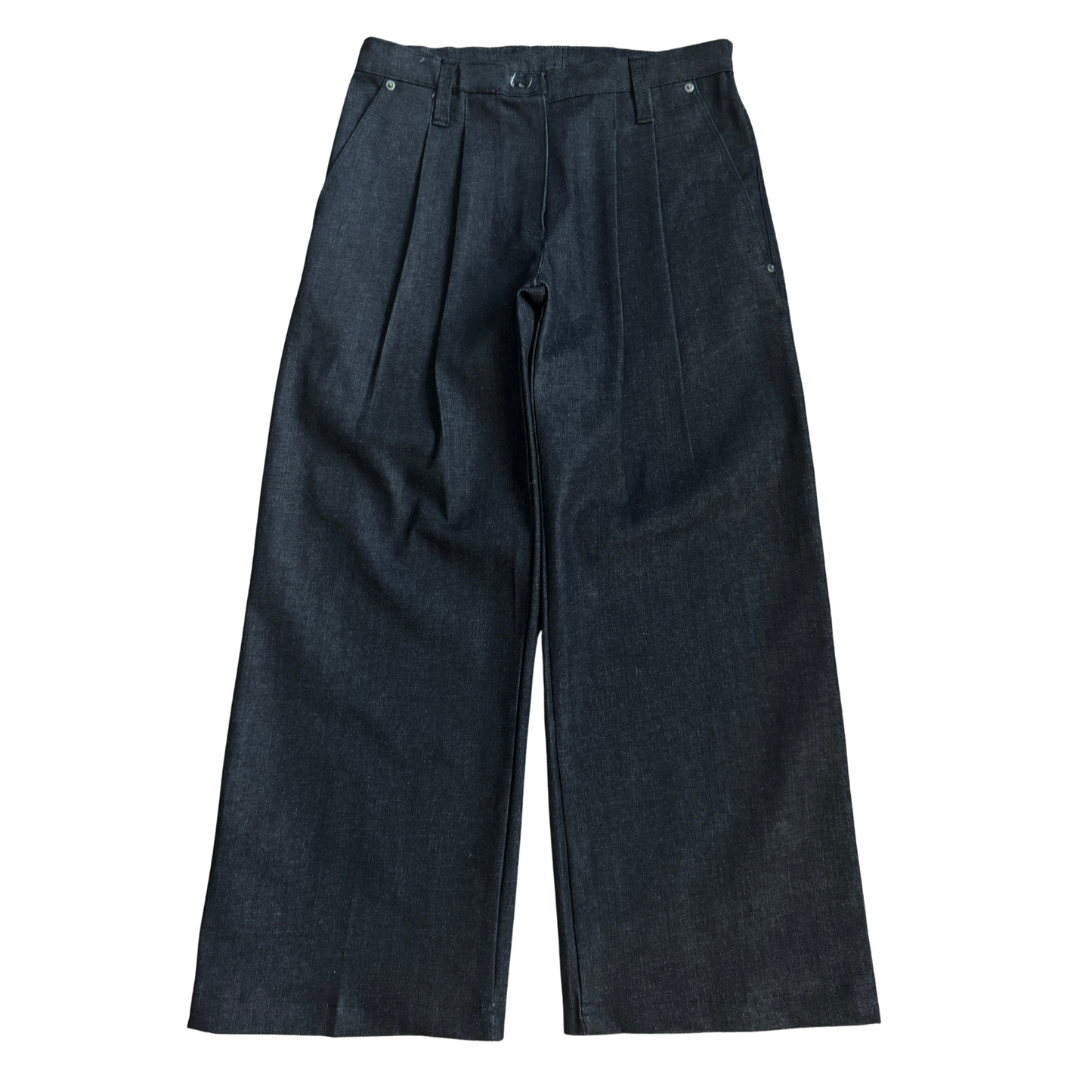 Doubled Pleated Denim