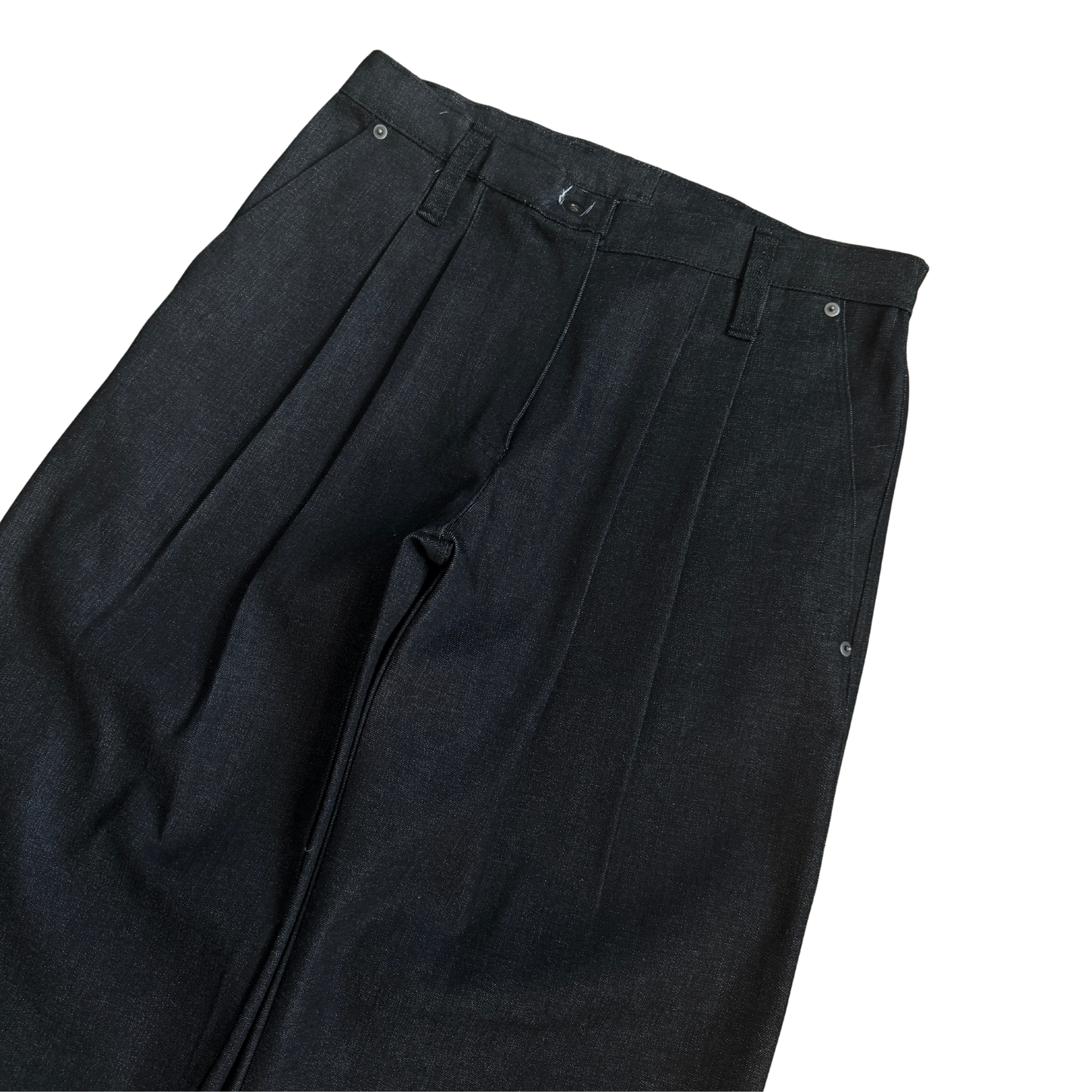 Doubled Pleated Denim